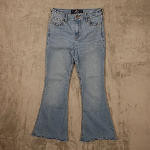 Hollister Jeans High-Rise Vintage Flare – Women's W28 L30 Blue Denim 7s - Picture 1 of 12